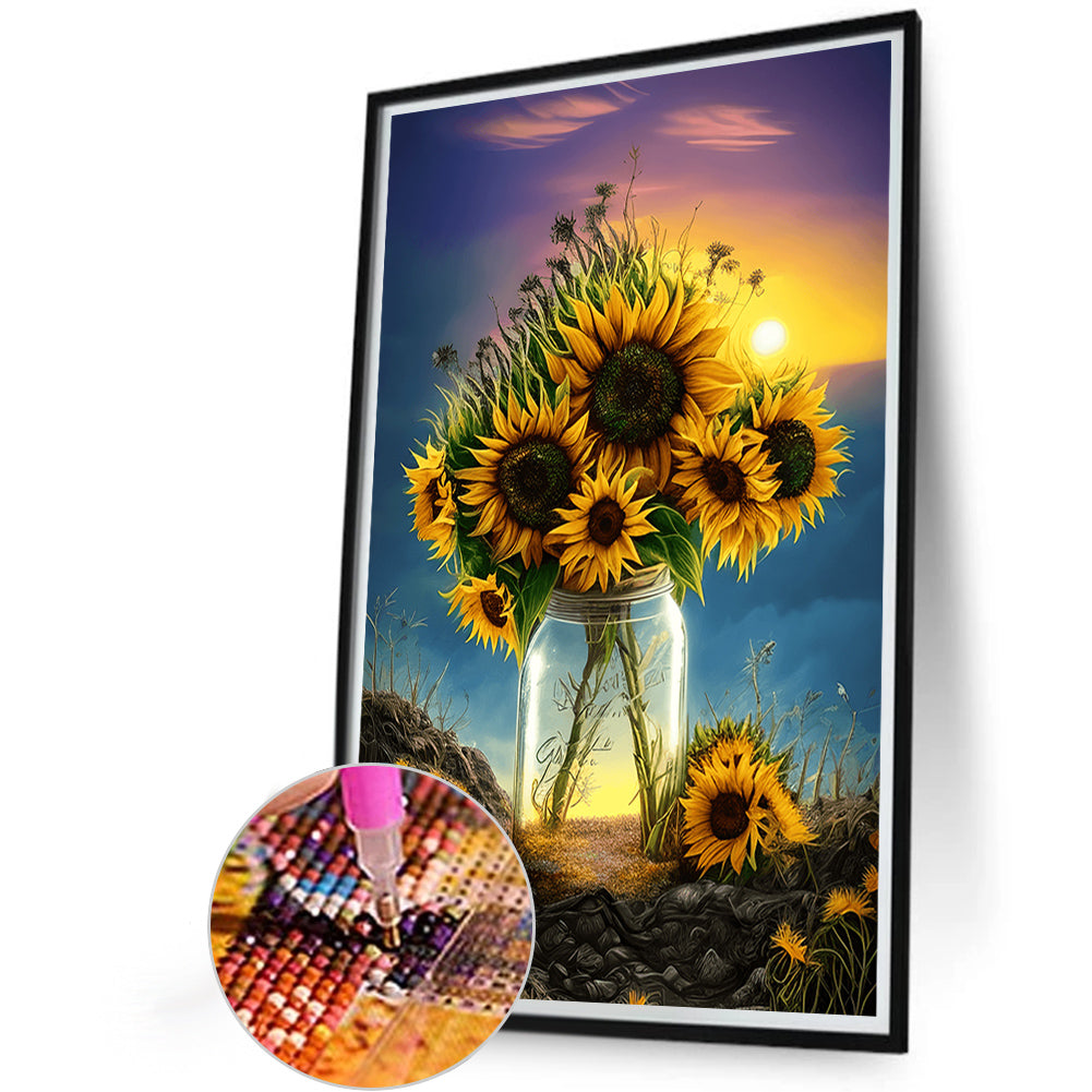 Sunflower - Full Round Drill Diamond Painting 40*60CM