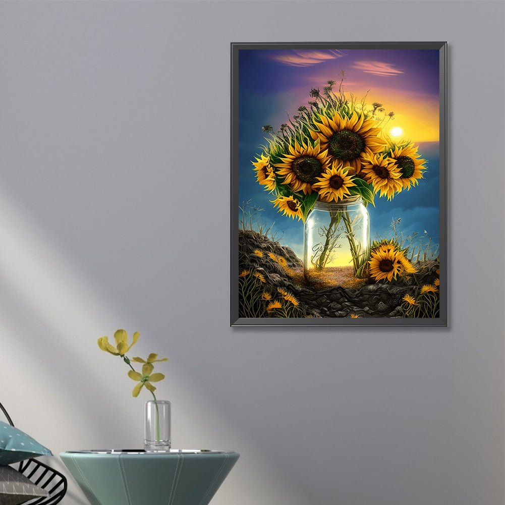 Sunflower - Full Round Drill Diamond Painting 40*60CM