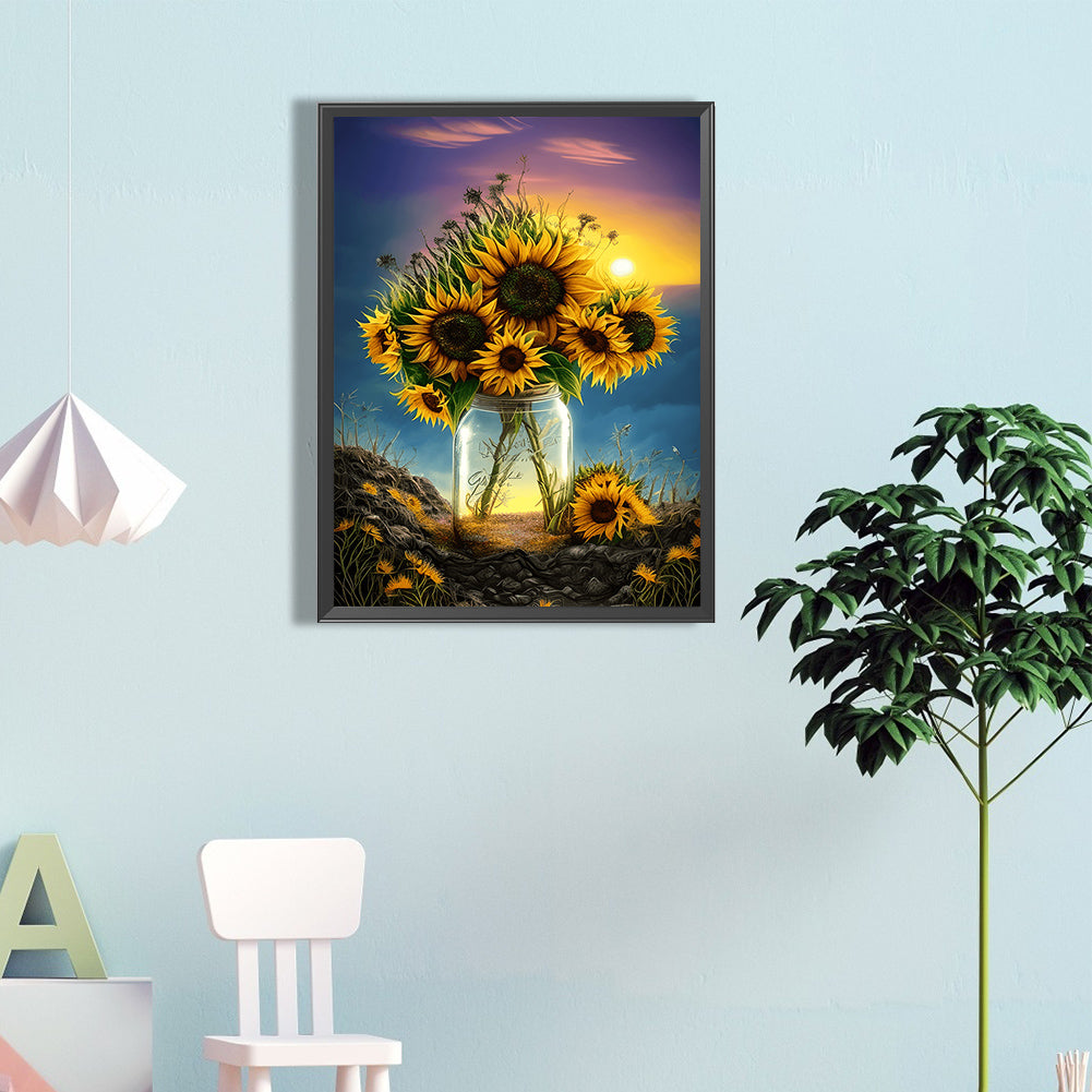 Sunflower - Full Round Drill Diamond Painting 40*60CM