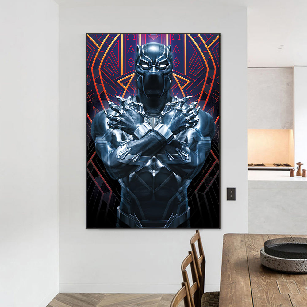 Black Panther - Full Round Drill Diamond Painting 50*70cm