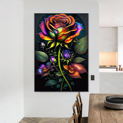 Red Rose - Full Round Drill Diamond Painting 50*75cm