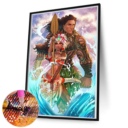 Chief Ana And The Colors Of Maui - Full Round Drill Diamond Painting 50*80cm