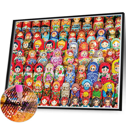 Matryoshka - Full Round Drill Diamond Painting 80*60cm