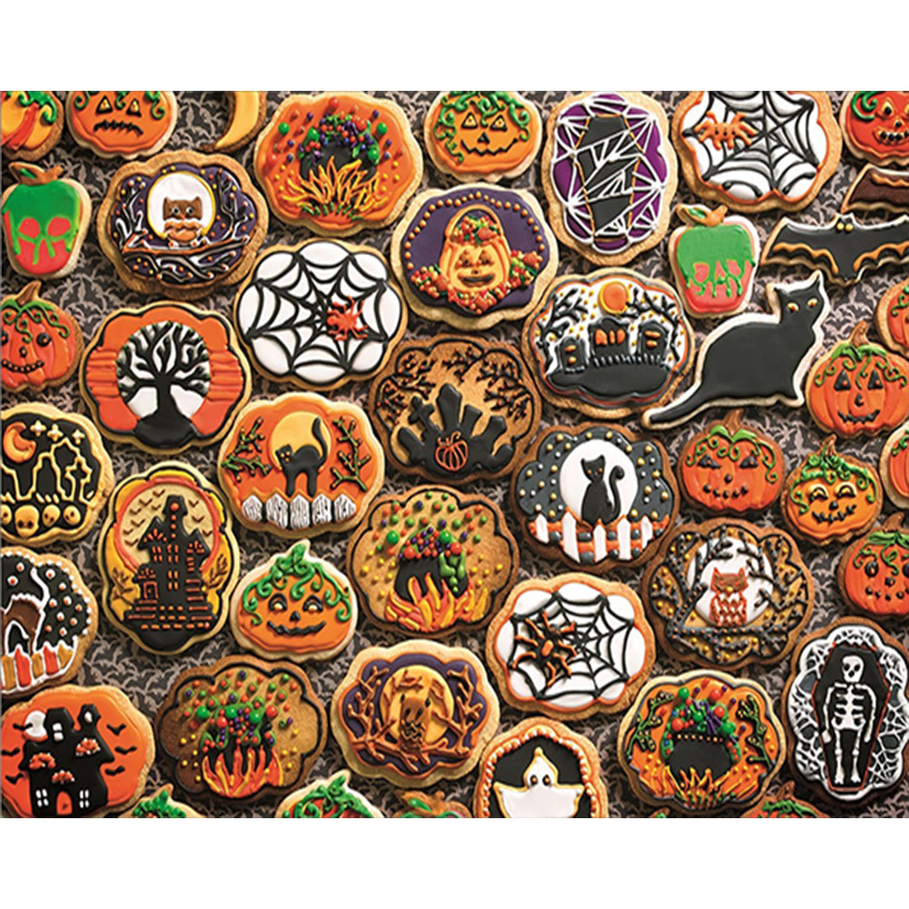 Halloween Cookies - Full Round Drill Diamond Painting 80*60cm