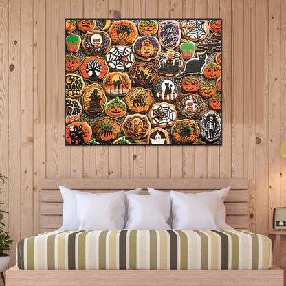 Halloween Cookies - Full Round Drill Diamond Painting 80*60cm