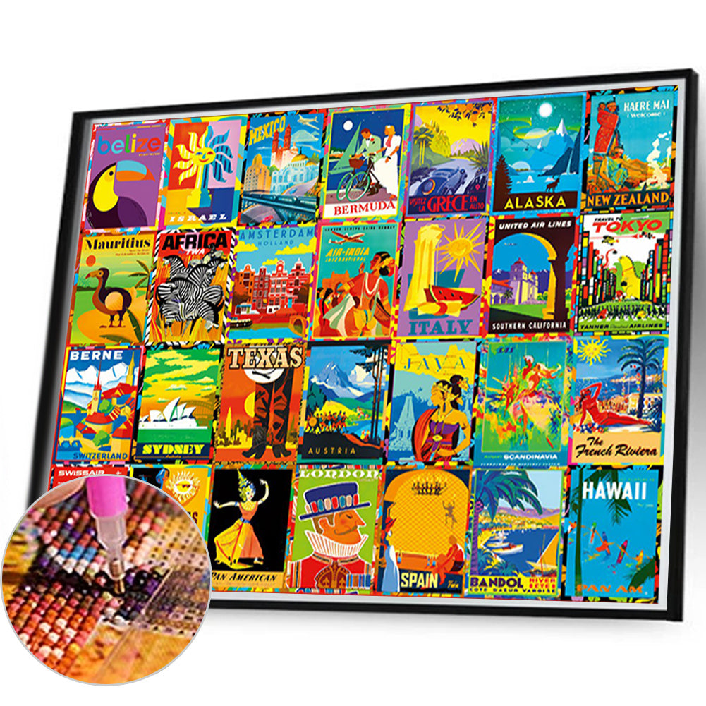 Colorful Destination - Full Round Drill Diamond Painting 80*60cm