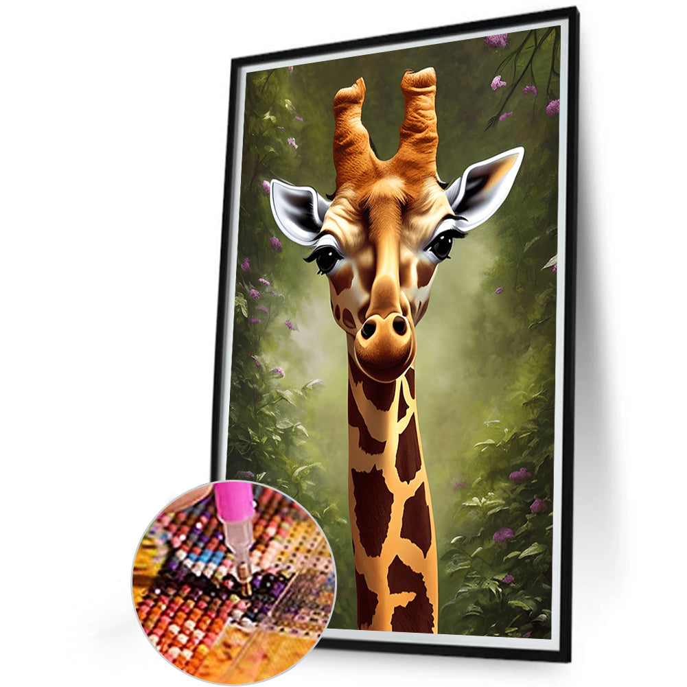 Giraffe - Full Round Drill Diamond Painting 40*60CM