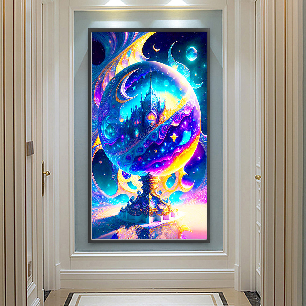 Crystal Castle - Full Round Drill Diamond Painting 40*70CM