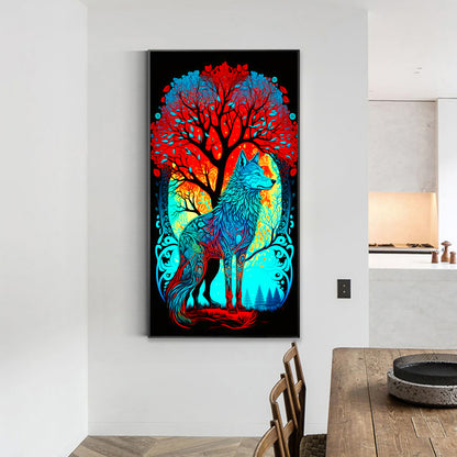 Wolf - Full Round Drill Diamond Painting 40*70CM