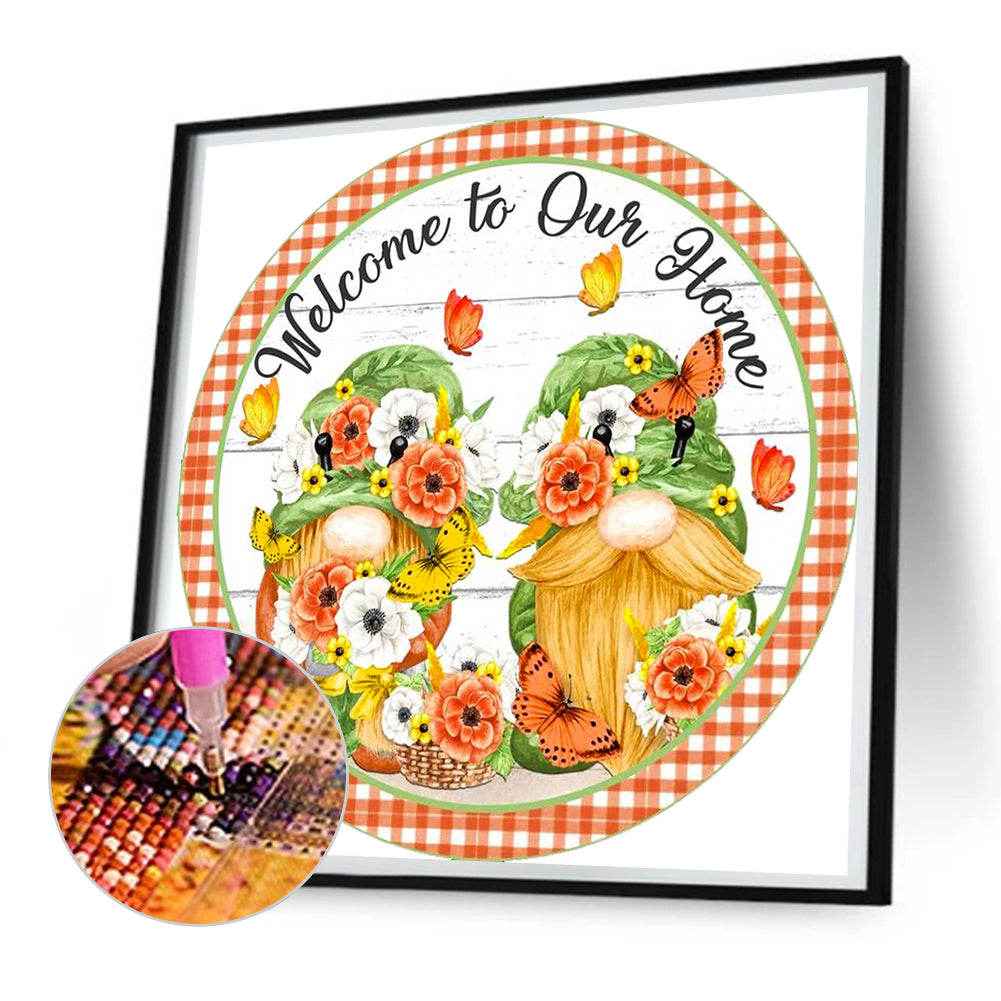 Lei Gnome - Full Round Drill Diamond Painting 30*30CM