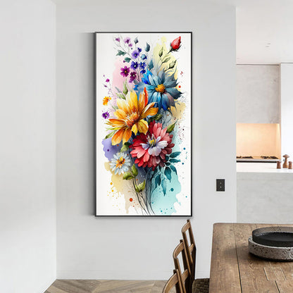 Watercolor Bouquet - Full Round Drill Diamond Painting 40*70CM