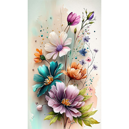 Watercolor Bouquet - Full Round Drill Diamond Painting 40*70CM