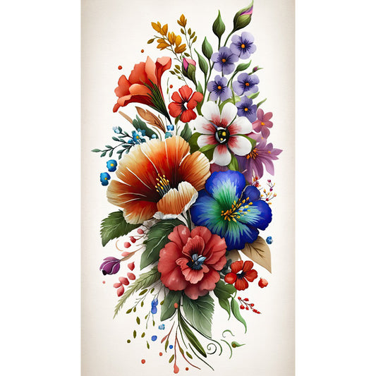 Watercolor Bouquet - Full Round Drill Diamond Painting 40*70CM