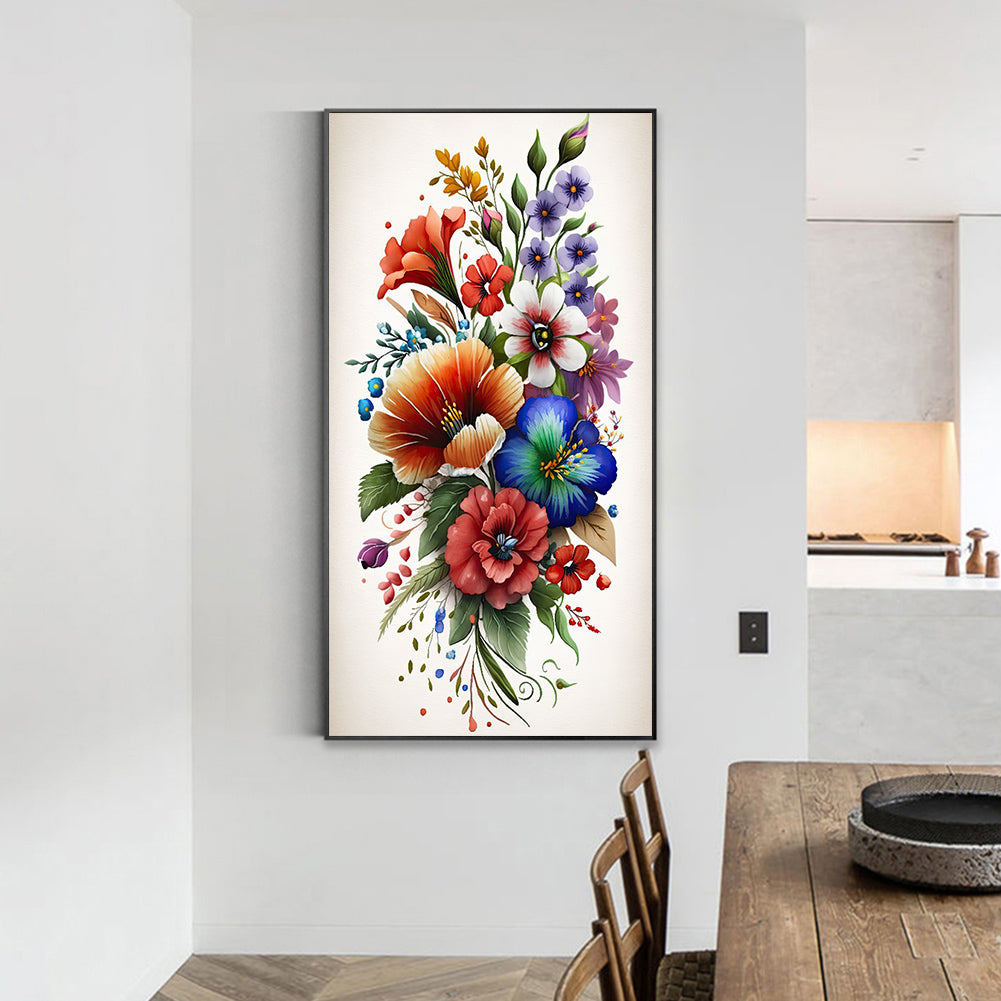 Watercolor Bouquet - Full Round Drill Diamond Painting 40*70CM