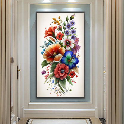 Watercolor Bouquet - Full Round Drill Diamond Painting 40*70CM