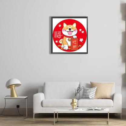 Lucky Cat - Full Round Drill Diamond Painting 30*30CM