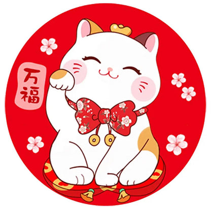 Lucky Cat - Full Round Drill Diamond Painting 30*30CM