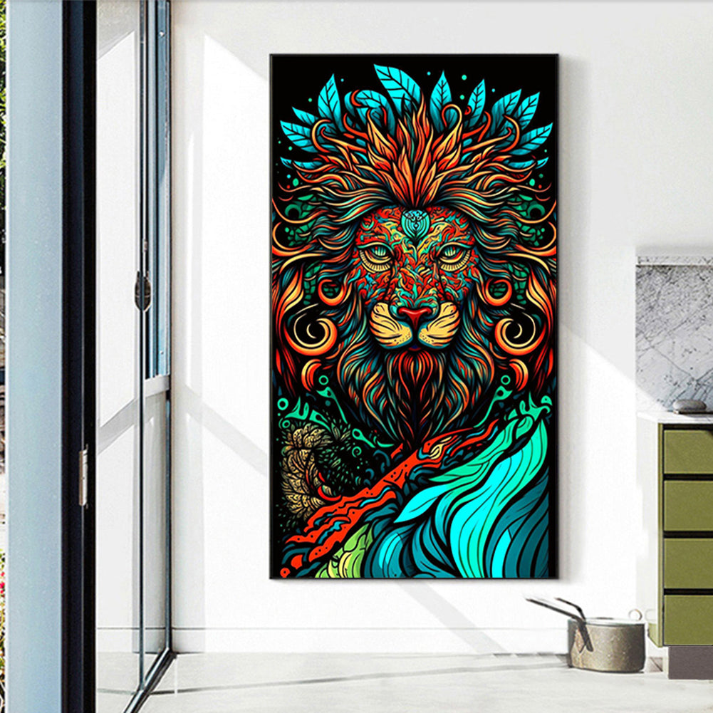 Color Lion - Full Round Drill Diamond Painting 40*70CM