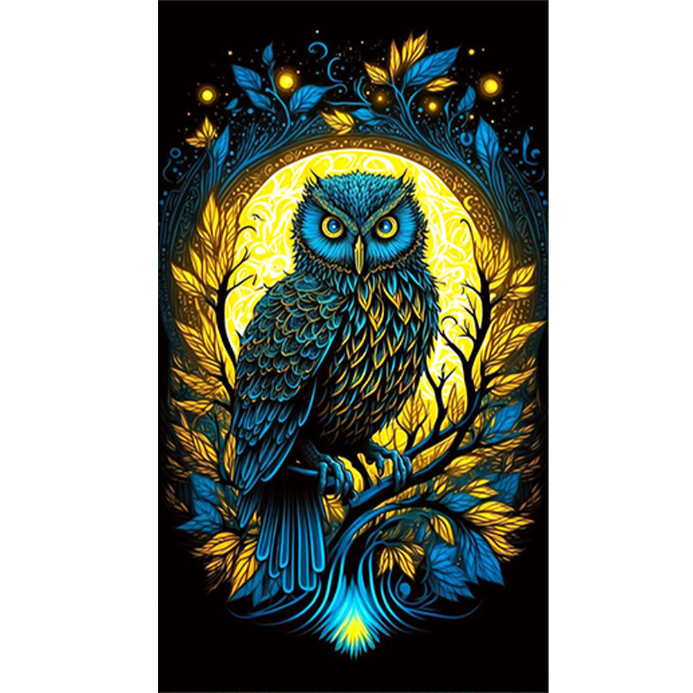 Color Owl - Full Round Drill Diamond Painting 40*70CM