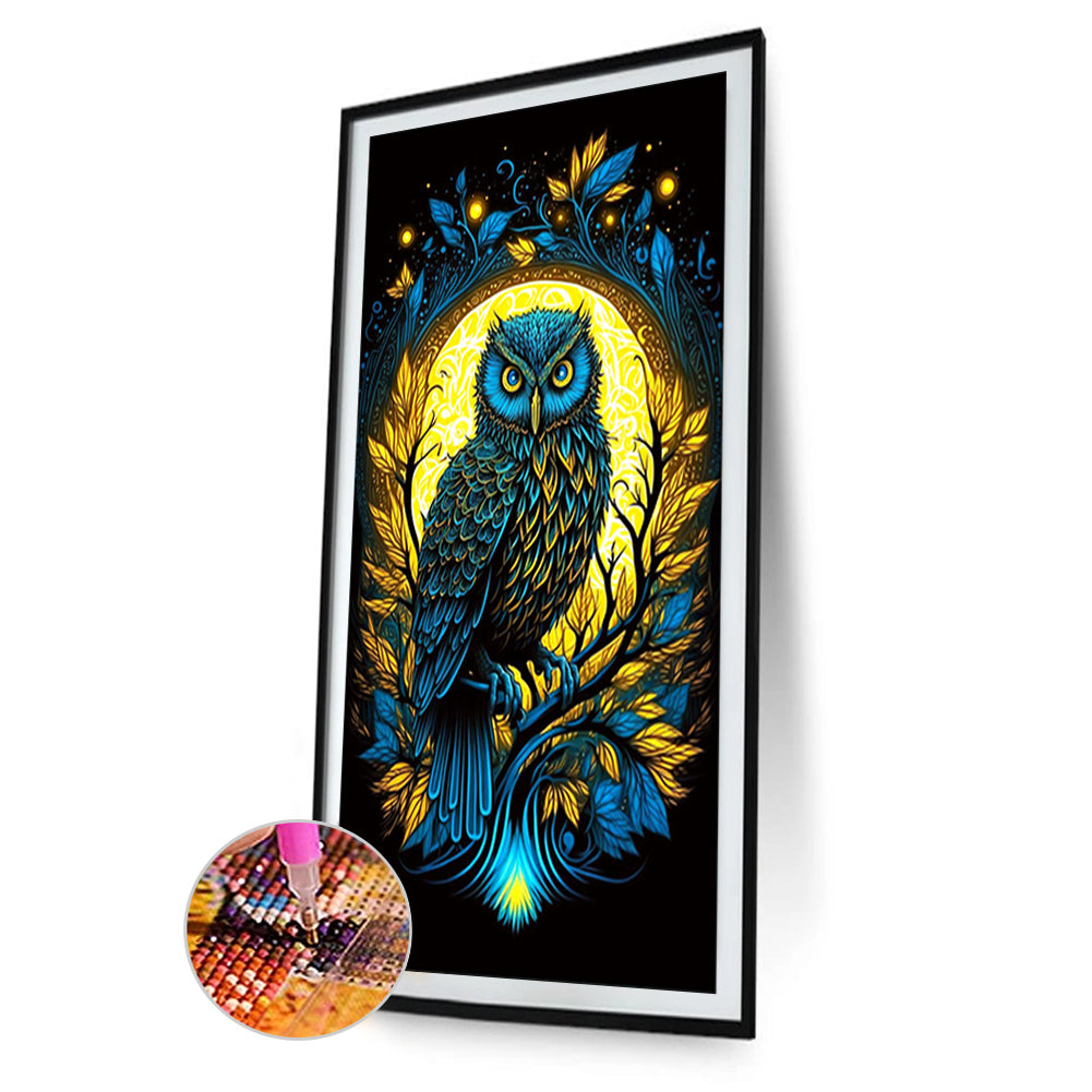 Color Owl - Full Round Drill Diamond Painting 40*70CM