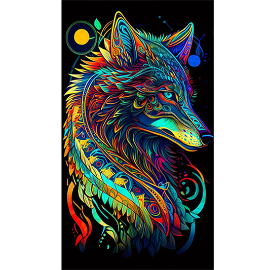 Color Wolf - Full Round Drill Diamond Painting 40*70CM