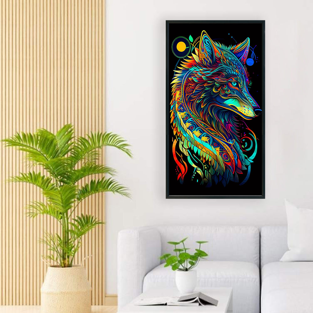 Color Wolf - Full Round Drill Diamond Painting 40*70CM