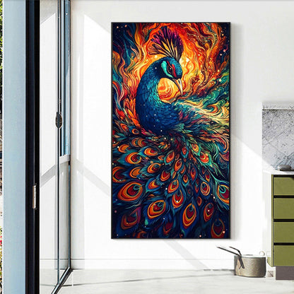 Color Peacock - Full Round Drill Diamond Painting 40*70CM