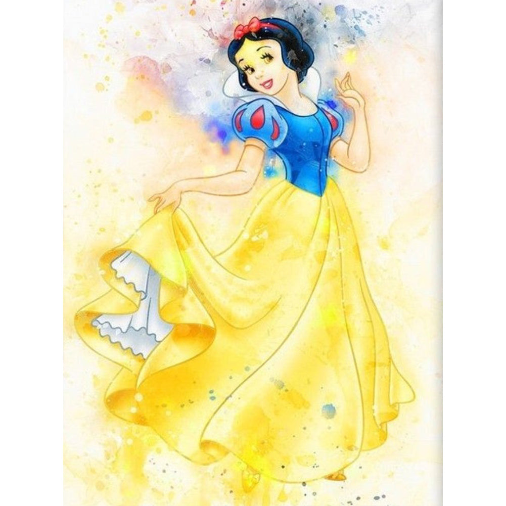 Painted Snow White - Full Round Drill Diamond Painting 30*40CM