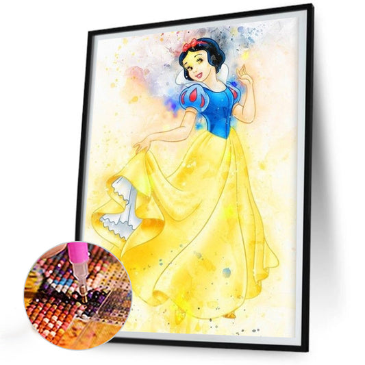 Painted Snow White - Full Round Drill Diamond Painting 30*40CM