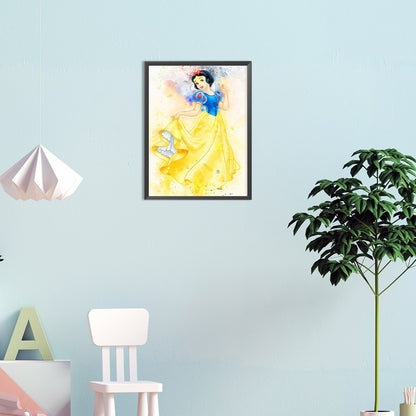 Painted Snow White - Full Round Drill Diamond Painting 30*40CM