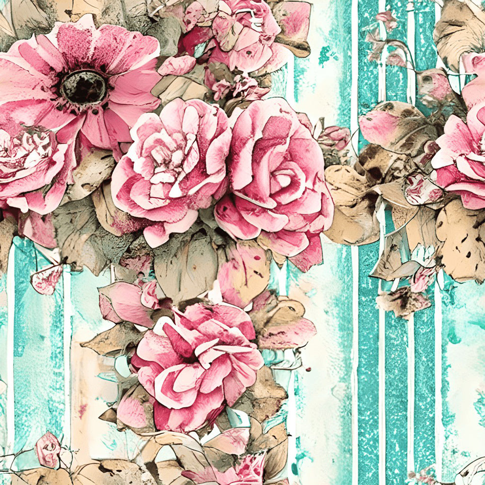 Flower Board - Full Round Drill Diamond Painting 30*30CM