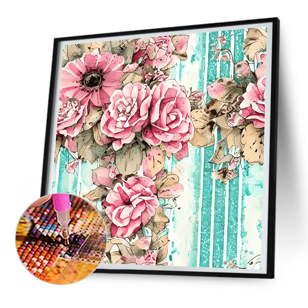 Flower Board - Full Round Drill Diamond Painting 30*30CM