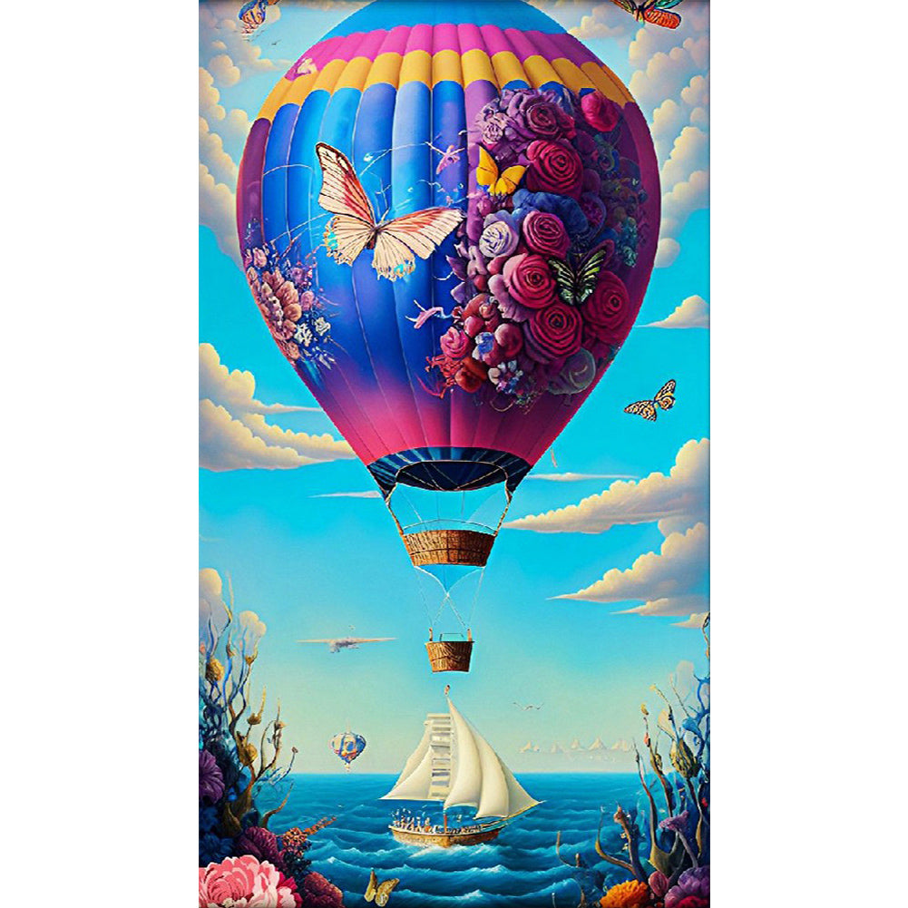 Hot Air Balloon - Full Round Drill Diamond Painting 45*80CM