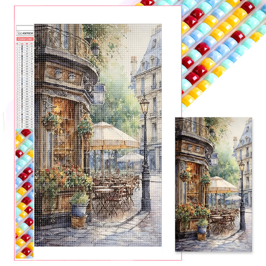 French Street Scene - Full Square Drill Diamond Painting 40*70CM