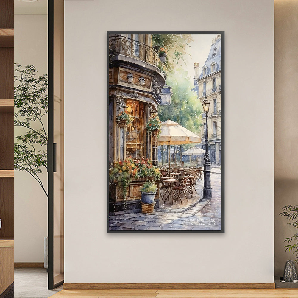 French Street Scene - Full Square Drill Diamond Painting 40*70CM