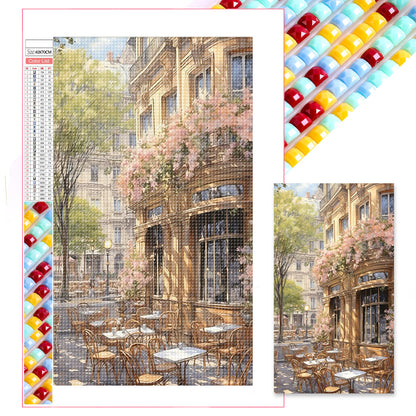 French Street Scene - Full Square Drill Diamond Painting 40*70CM