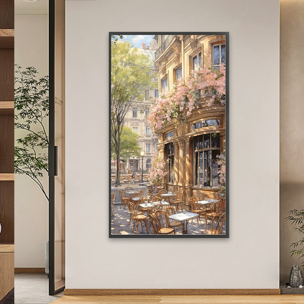 French Street Scene - Full Square Drill Diamond Painting 40*70CM