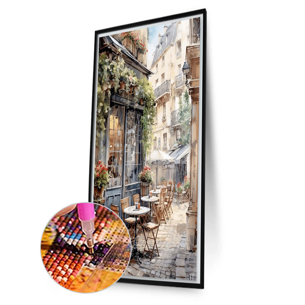 French Street Scene - Full Square Drill Diamond Painting 40*70CM