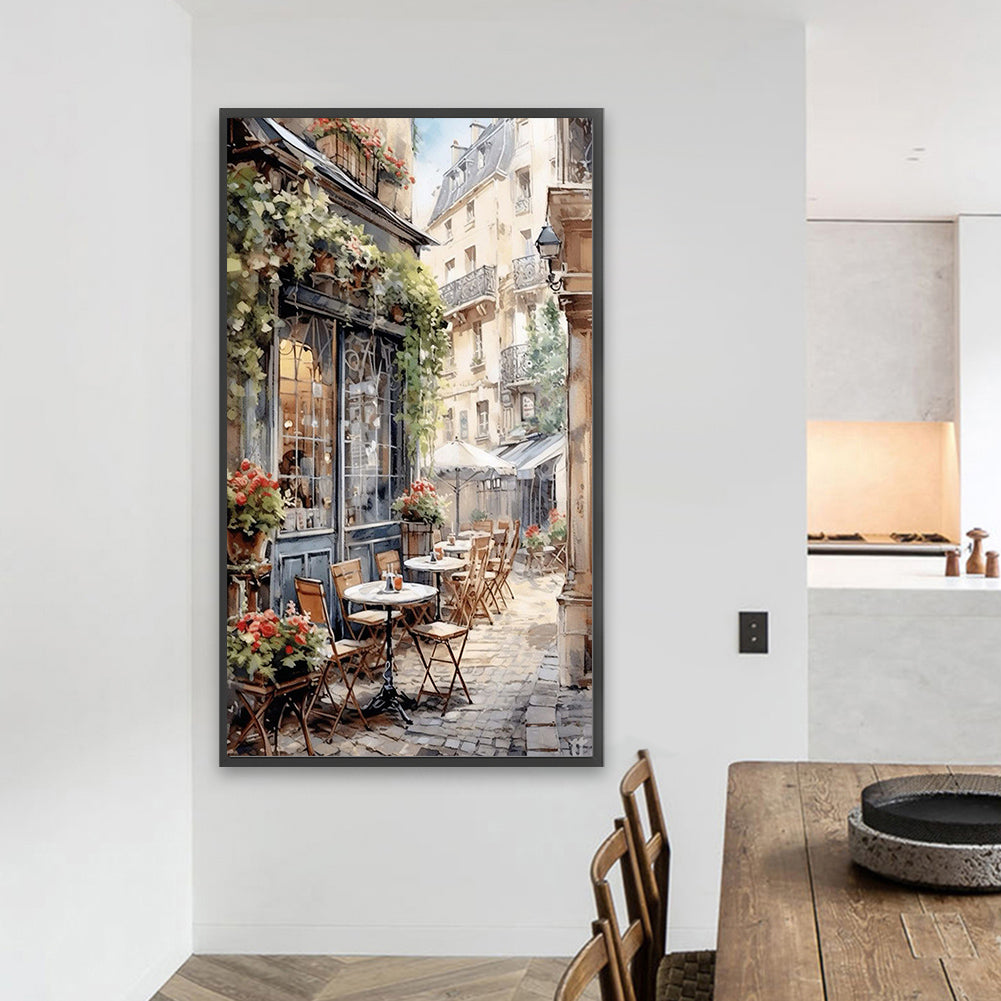 French Street Scene - Full Square Drill Diamond Painting 40*70CM