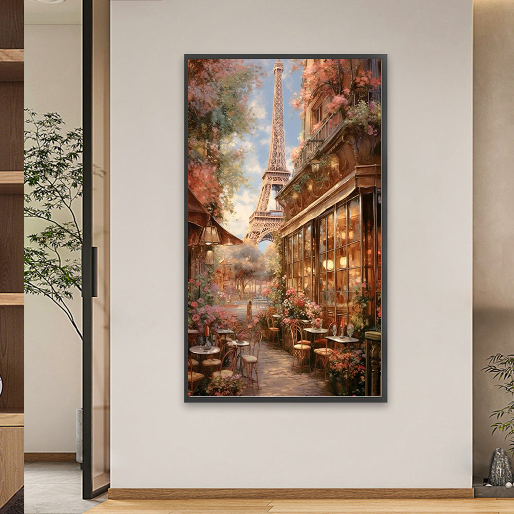 French Street Scene - Full Square Drill Diamond Painting 40*70CM