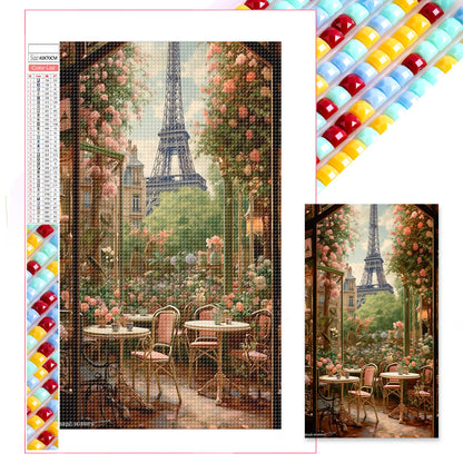 French Street Scene - Full Square Drill Diamond Painting 40*70CM