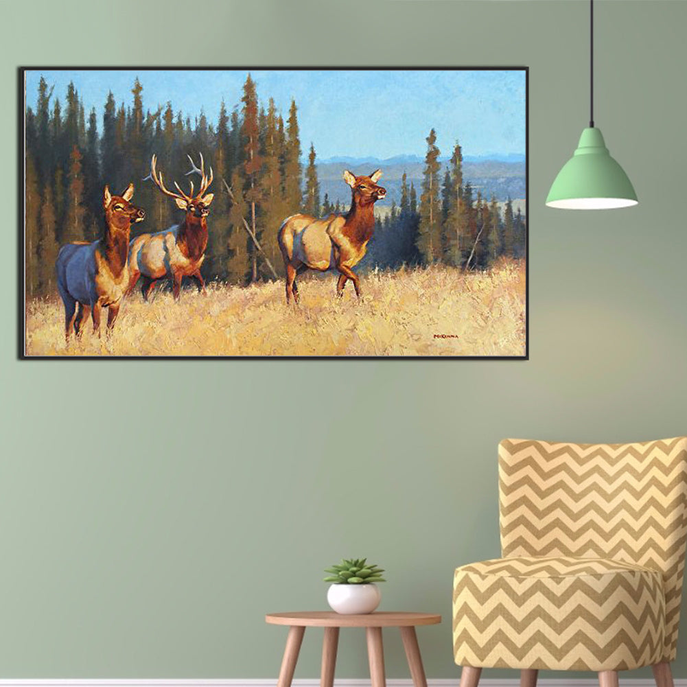 Field Cattle And Sheep - Full Square Drill Diamond Painting 70*40CM