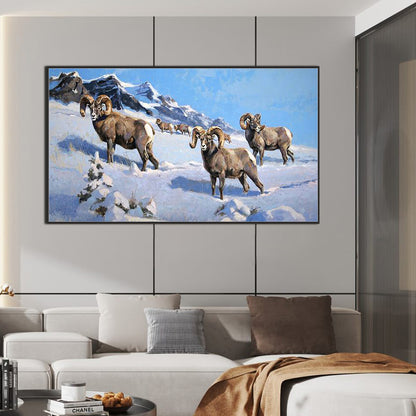 Field Cattle And Sheep - Full Square Drill Diamond Painting 70*40CM