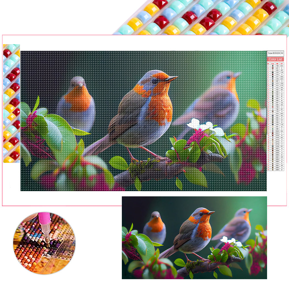 Robin - Full Square Drill Diamond Painting 70*40CM