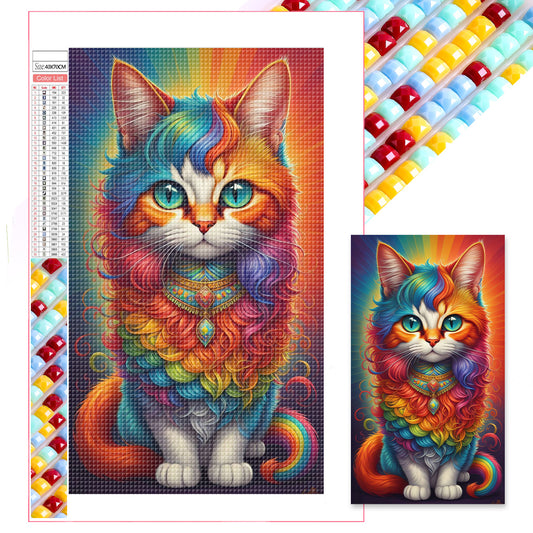 Color Kitten - Full Square Drill Diamond Painting 40*70CM