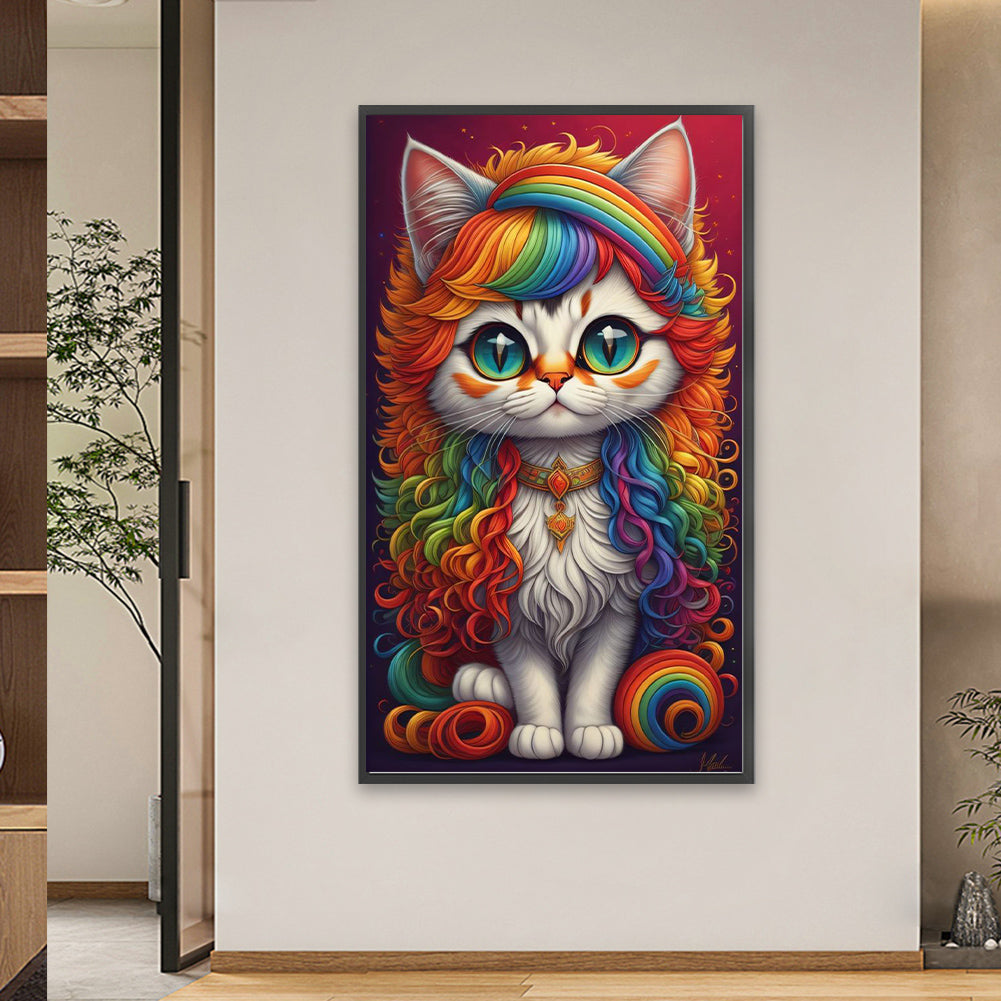 Color Kitten - Full Square Drill Diamond Painting 40*70CM