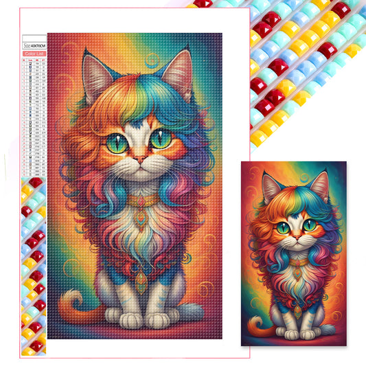 Color Kitten - Full Square Drill Diamond Painting 40*70CM