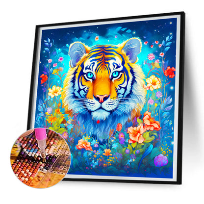 Serious Tiger - Full Round Drill Diamond Painting 30*30CM