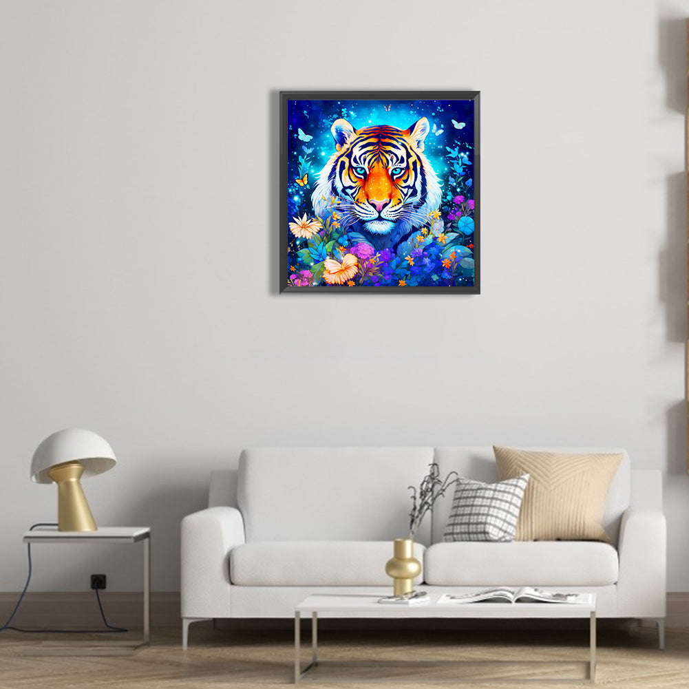 Majestic Tiger - Full Round Drill Diamond Painting 30*30CM