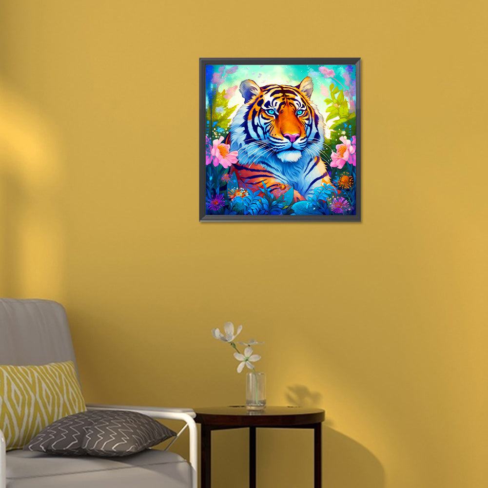 Resting Tiger - Full Round Drill Diamond Painting 30*30CM